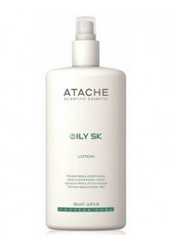 Лосьон тонизирующий для жирной кожи Oily SK Atache 500 мл - Эффект применения – ОТШЕЛУШИВАНИЕ / ПРОТИВОВОСПАЛИТЕЛЬНЫЙ / СЕБОРЕГУЛИРУЮЩИЙ / ТОНИЗИРОВАНИЕ